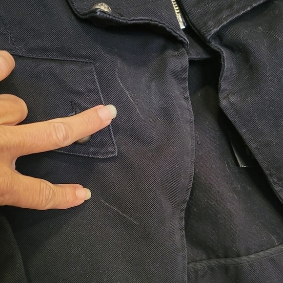 Vintage Tripp NYC RARE skull studded black Denim Jacket. Punk, Goth. Siz… - Picture 8 of 8